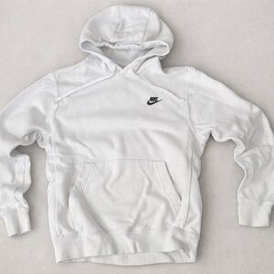 Nike White Fleece Hoodie